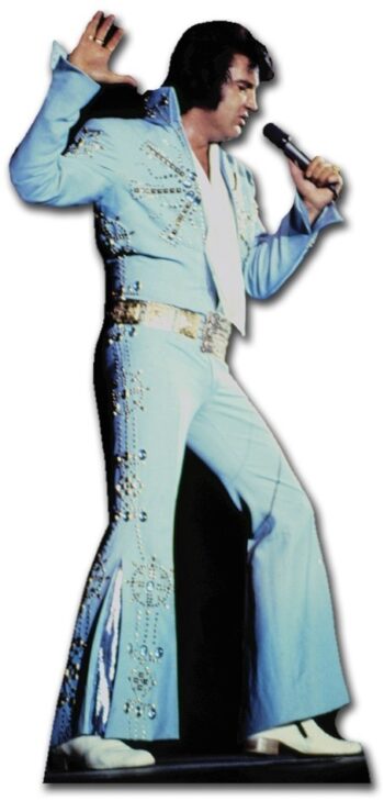 Elvis Blue Jump Suit sagoma 167 cm H