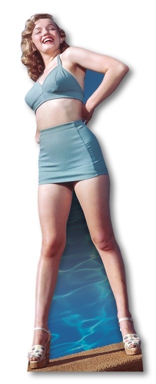 Marilyn Monroe 'Blue Bikini' sagoma 170 cm H