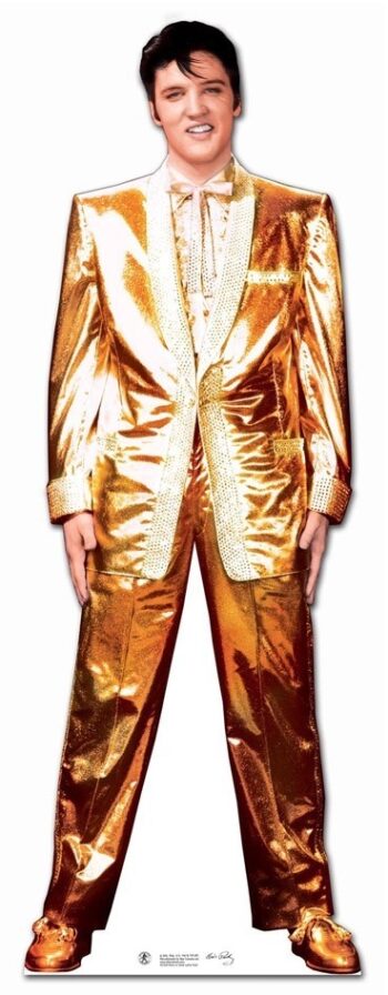 Elvis Gold Lamè Suit sagoma 182 cm H
