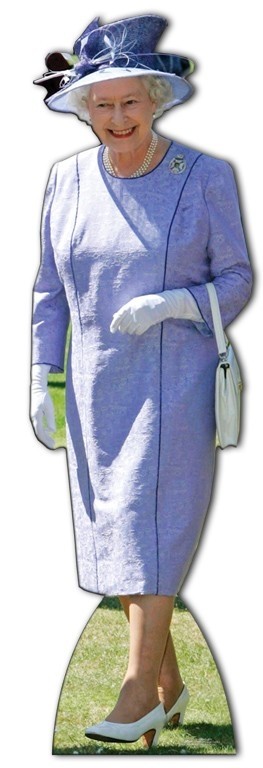 Queen Elizabeth II- Lilac Dress sagoma 172 X 53 cm