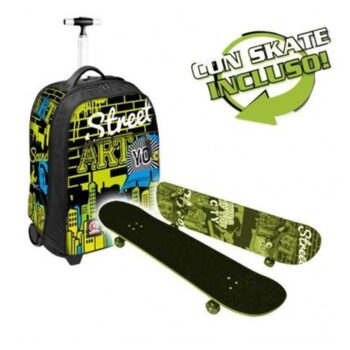 Zaino trolley con Skateboard Kordata