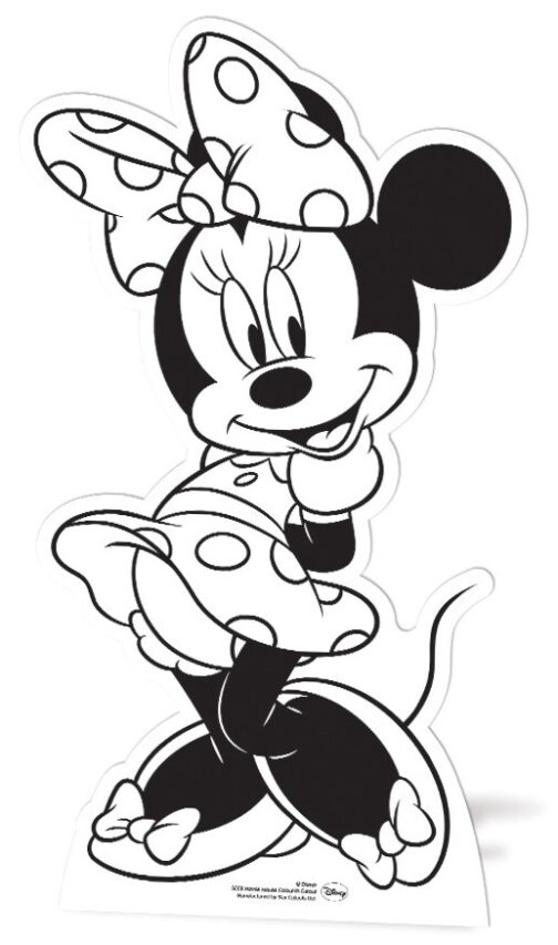 Minnie Mouse Colour-In Cutout sagoma 92 X 51 cm