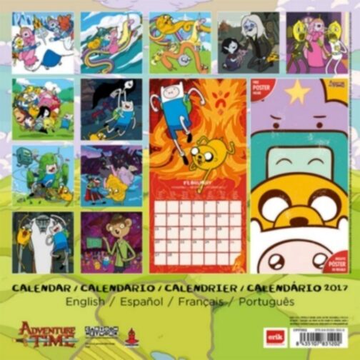 Adventure Time Calendario 2017 con poster in omaggio