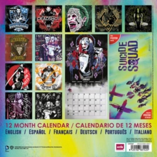 Suicide Squad Calendario 2017 con poster in omaggio