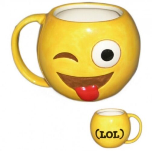 Tazza Emoji "Occhiolino e linguaccia"