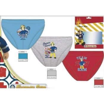 Set 3 slip bimbo Sam il Pompiere