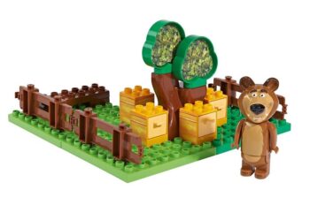 Playset mattoncini giardino del miele di Orso Masha e Orso