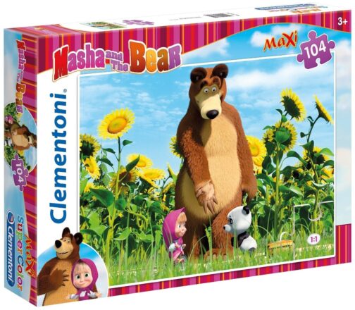 Puzzle Masha e Orso Maxi 104pz "Hi There" Clementoni