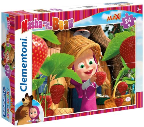 Puzzle Masha e Orso Maxi 24pz "Strawberry" Clementoni