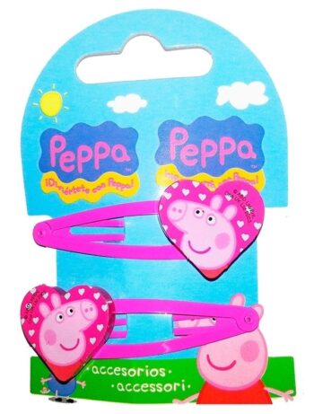 Fermagli per capelli Peppa Pig Cuore