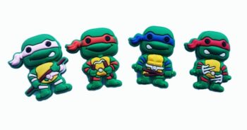 Set 4 Jibbitz per Crocs Ninja Turtles