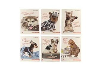 Set 10 quadernoni cuccioli Righe C