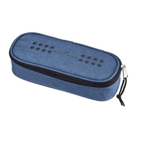 Astuccio ovale linea grip Faber Castel blu notte