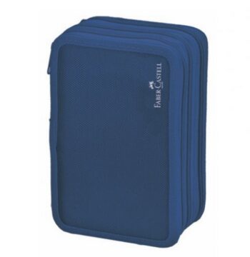 Astuccio Scolastico Blu 3 Zip Completo