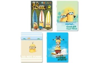 Set 8 quadernoni Minions Righe C