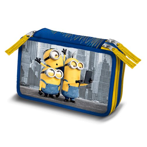 Astuccio completo 3 zip Minions a New York