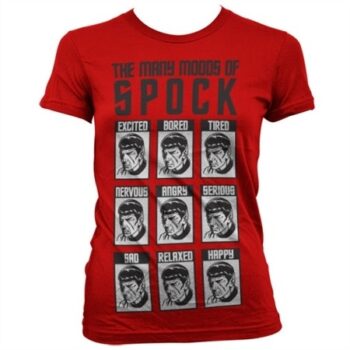 The Many Moods Of Spock T-shirt donna