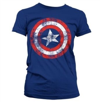 Captain America Distressed Shield T-shirt donna