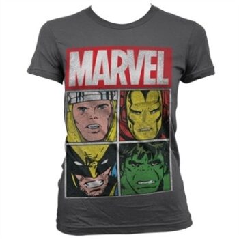 Marvel Distressed Characters T-shirt donna