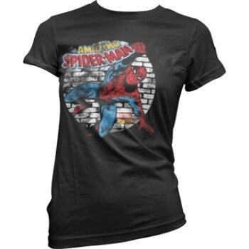 Distressed Spider-Man T-shirt donna