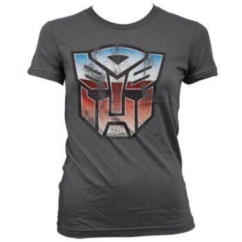 Distressed Autobot Shield T-shirt donna