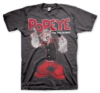 Popeye Distressed Sailor Man T-Shirt