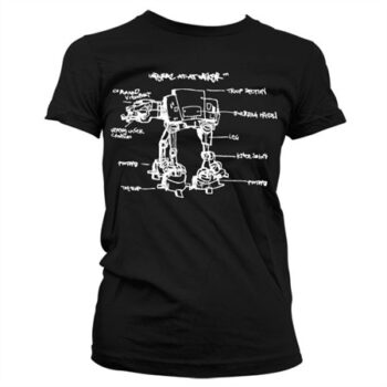 AT-AT Sketch T-shirt donna