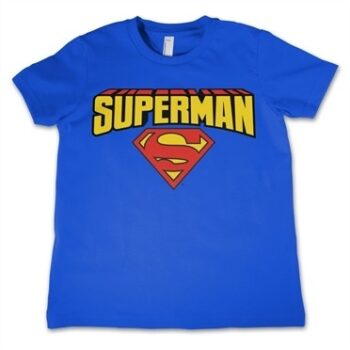 Superman Blockletter Logo T-shirt Bambino