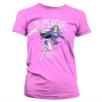 Supergirl Metropolis Distressed T-shirt donna
