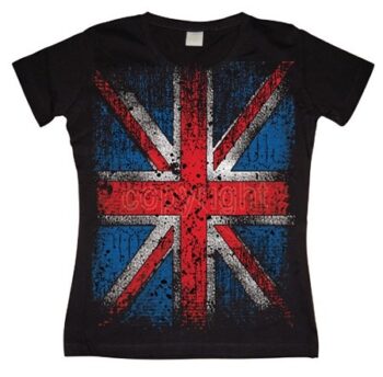 Distressed Union Jack Flag T-shirt donna