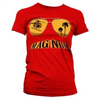 Magnum PI Mustache And Shades T-shirt donna