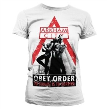 Batman Arkham City - Obey Order T-shirt donna