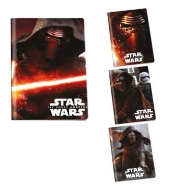 Set 12 quadernoni Quadretti 4MM Star Wars: Il risveglio della Forza