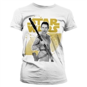 Star Wars Rey Gold Logo T-shirt donna