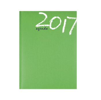 Agenda piccola bi-giornaliera jeans verde mela