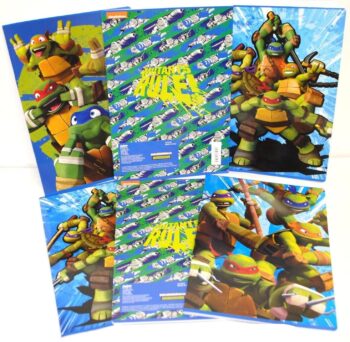 Set 12 quadernoni Ninja Turtles quadretti 5 mm