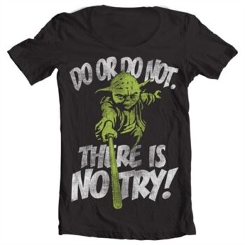 There Is No Try - Yoda T-shirt collo largo
