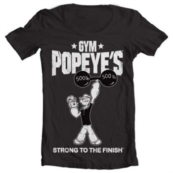 Popeye's Gym T-shirt collo largo