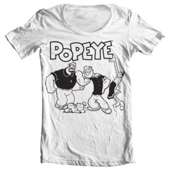 Popeye Group T-shirt collo largo