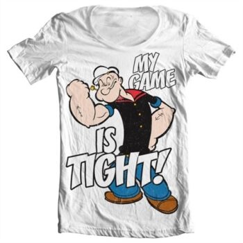 Popeye - Game Is Tight T-shirt collo largo