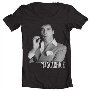 Tony Montana Portrait T-shirt collo largo