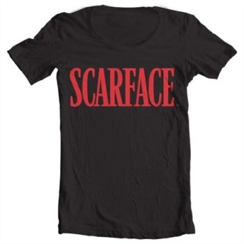 Scarface Logo T-shirt donna collo largo
