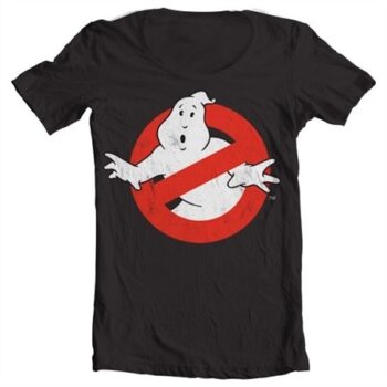 Ghostbusters Distressed Logo T-shirt collo largo
