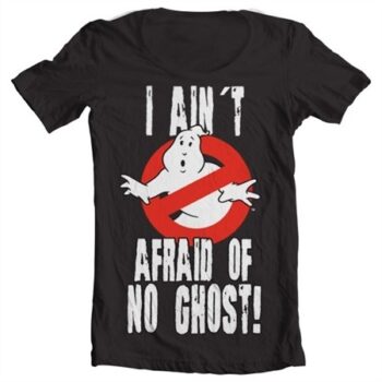 I Ain't Afraid Of No Ghost T-shirt collo largo
