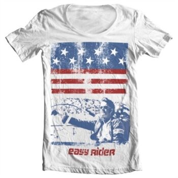 Easy Rider America T-shirt collo largo