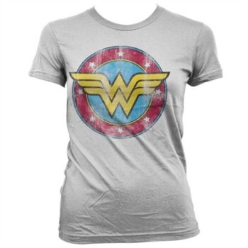 Wonder Woman Distressed Logo T-shirt donna