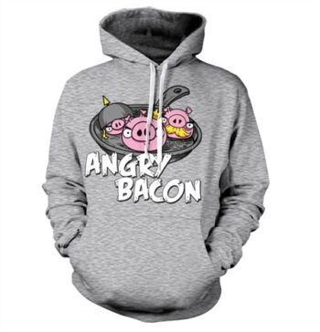 Angry Bacon Felpa con Berrettopuccio
