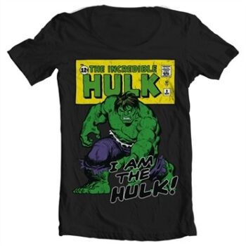 I Am The Hulk T-shirt collo largo