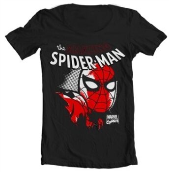 Spider-Man Close Up T-shirt collo largo