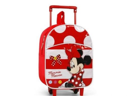 Zainetto trolley asilo Minnie Righe e Pois